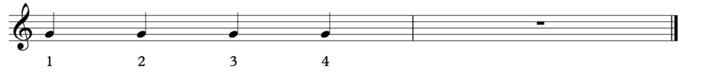Rhythm Notation Guide - Quarter Note Score