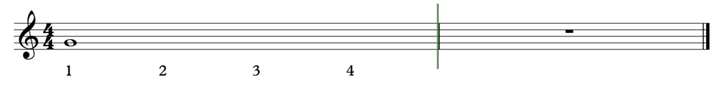 Rhythm Notation Guide - Whole Note Score
